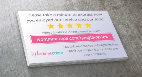 Sample of cards for reviews